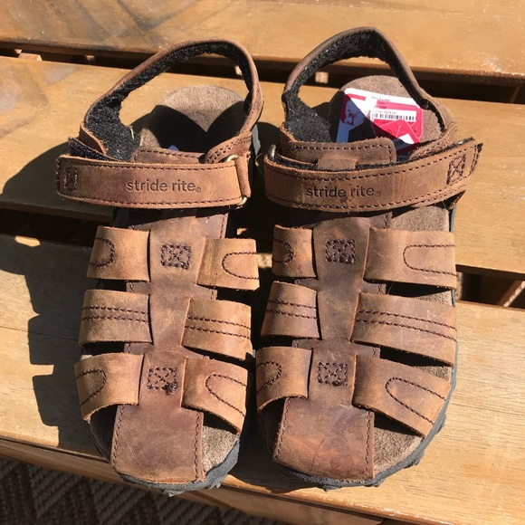 stride rite leather sandals